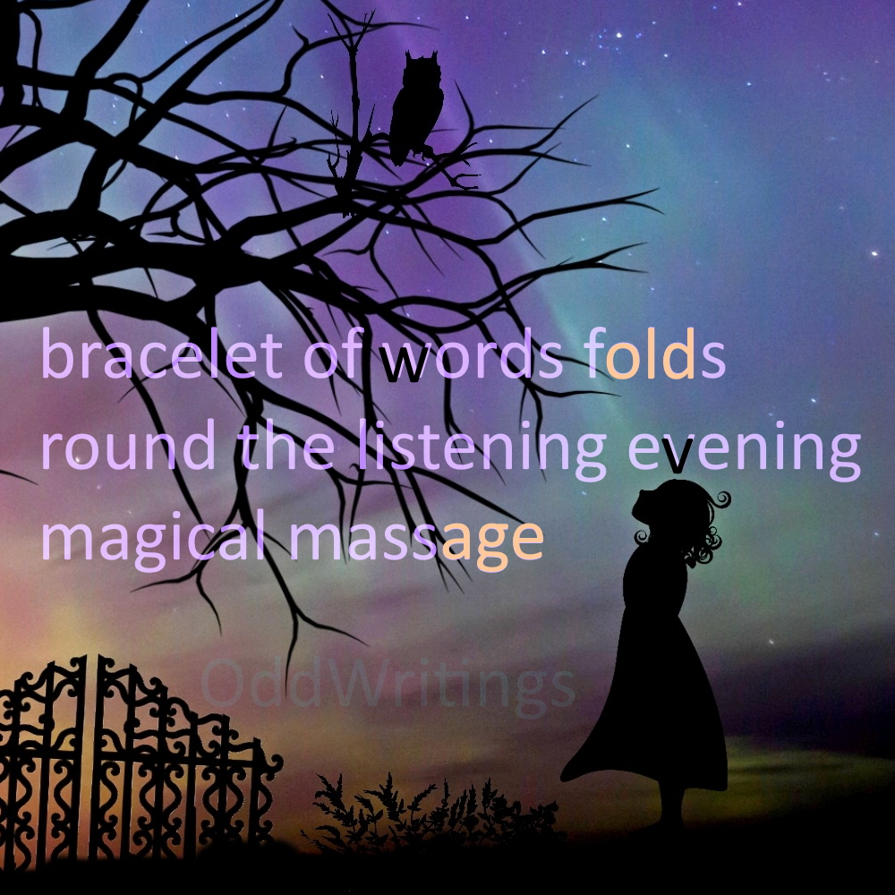 haiku entitled Bracelet of Words