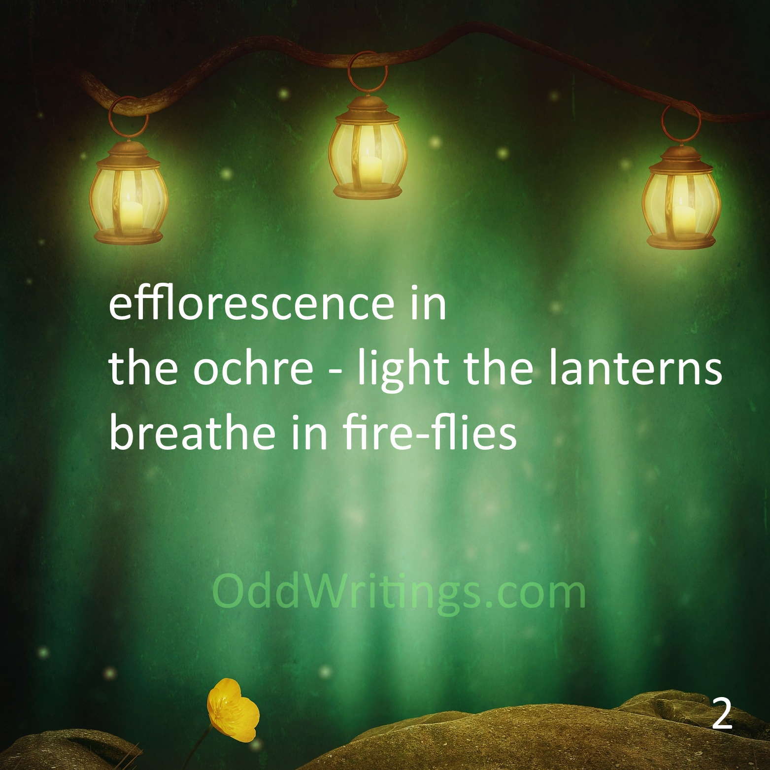 lanterns with fireflies